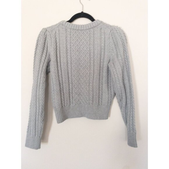 J. Crew Gray Sweater with Pearl Accents - Picture 2 of 8